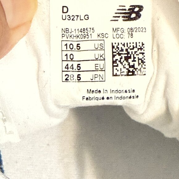 Authentic NEW BALANCE U327LG Lifestyle Men\'s Brown-White Athletic Shoes Sz.10.5 main image 9
